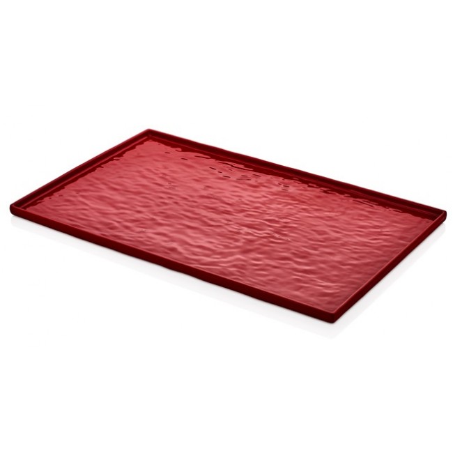 Доска для подачи STONE EFFECT Red GN 1/1 - 53x32,5 см