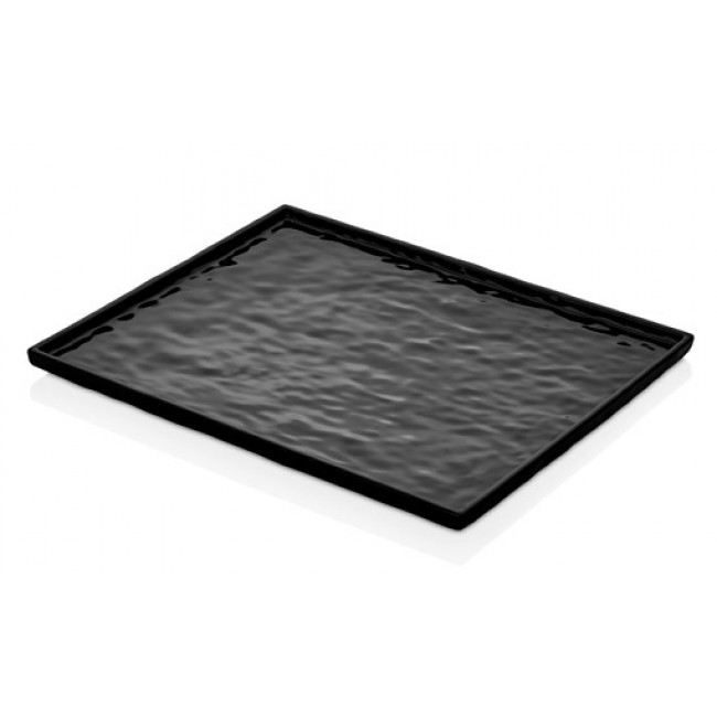 Доска для подачи STONE EFFECT Black GN 1/2 - 26,5x32,5 см