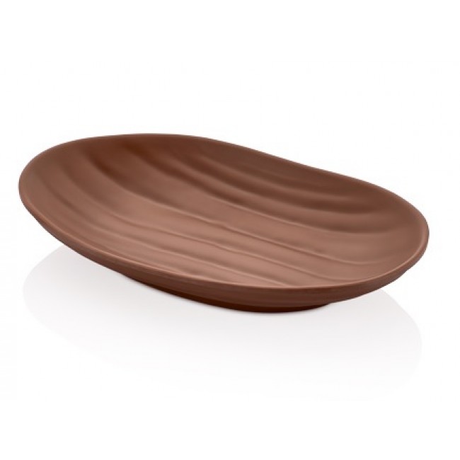 Сервировочная тарелка TERRA BROWN Elips 23,0x14,5 см,  h 3,8 см