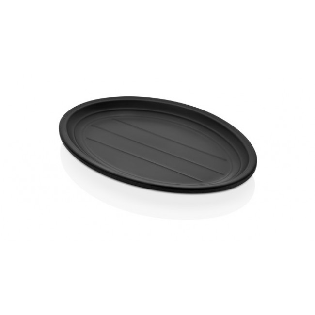 Сервировочная тарелка TERRA BLACK Oval  27,4x19,7 см, h 2,3 см