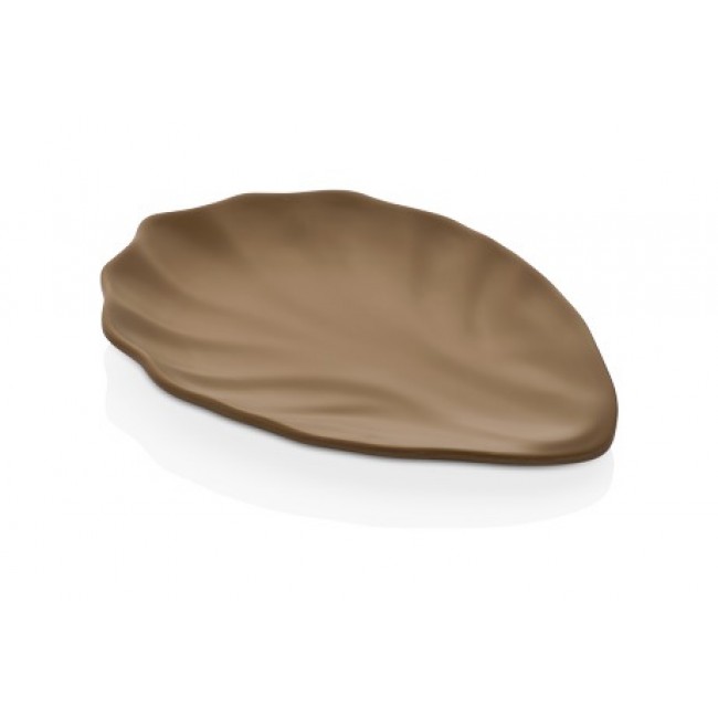 Сервировочная тарелка TERRA MILKY COFFEE Vinea 25,5x18,0 см, h 2,3 см